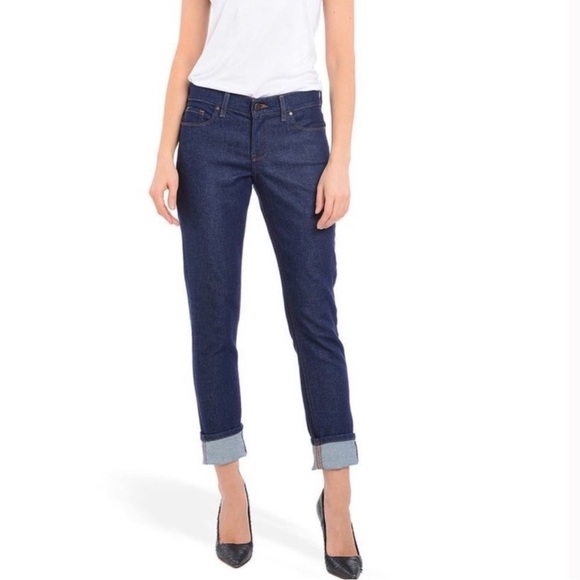 Mott & Bow Denim - Mott & Bow Boyfriend Dark Blue Jeans Women’s 29 High Rise Classic Straight